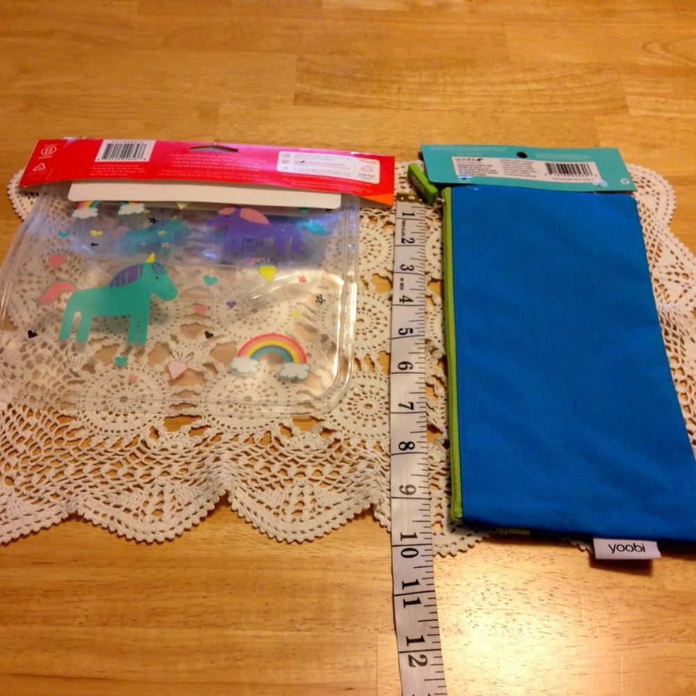 Back to School Supplies - Kids snack/sandwich bags, pencil case